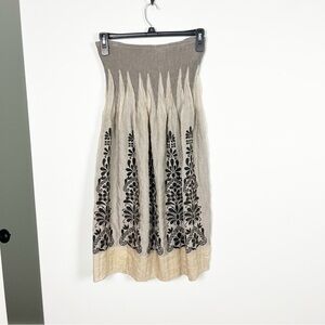 Anthropologie Lapis Boho Whimsigoth Strapless Dress Smocked One Size Gauzy Fairy